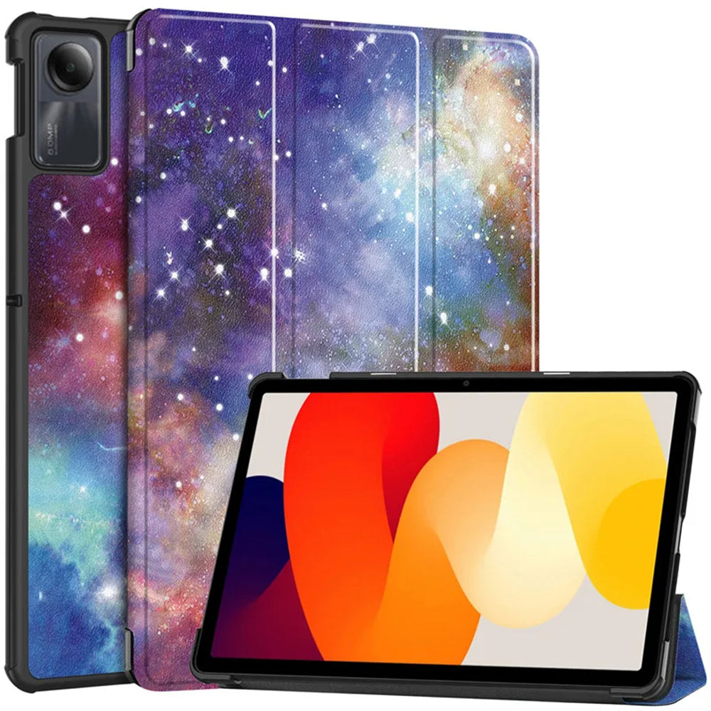 Custodia per Xiaomi Redmi Pad SE, Techsuit, FoldPro Galaxy, Multicolore