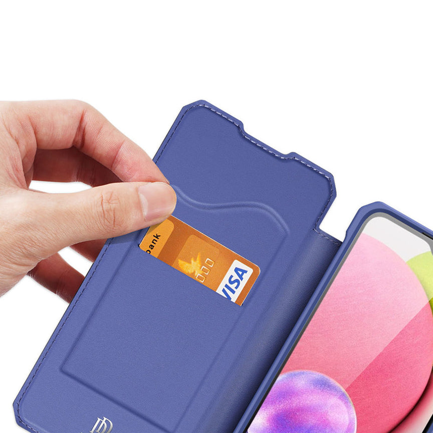 Custodia per Samsung Galaxy A03s A037, DUX DUCIS, Skin X, Blu