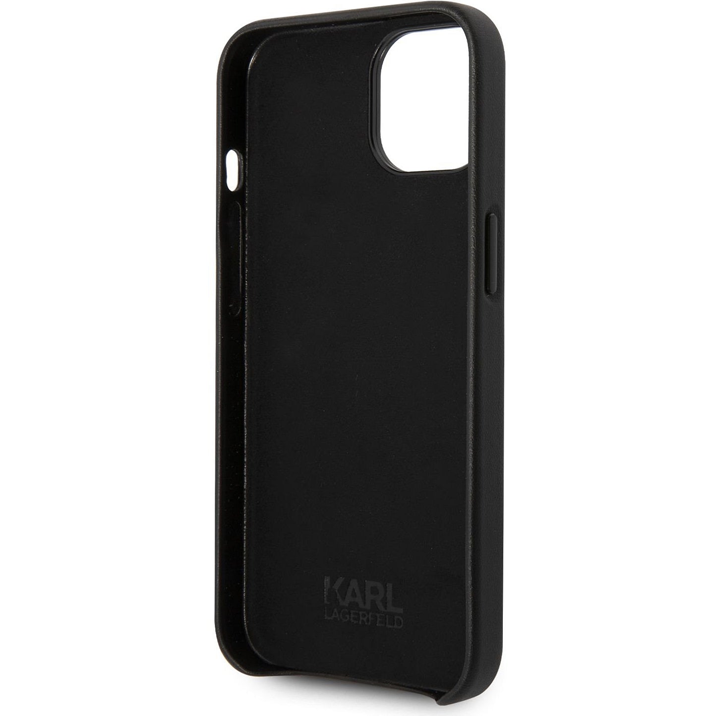 Custodia per Apple iPhone 14 Plus, Karl Lagerfeld, Logo Perforato, Nera