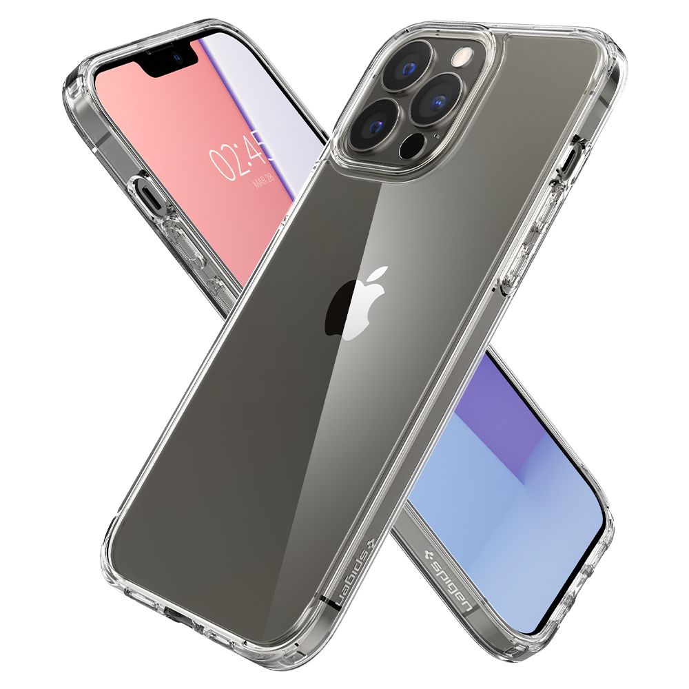 Custodia per Apple iPhone 13 Pro Max, Spigen, Ultra Hybrid, Trasparente