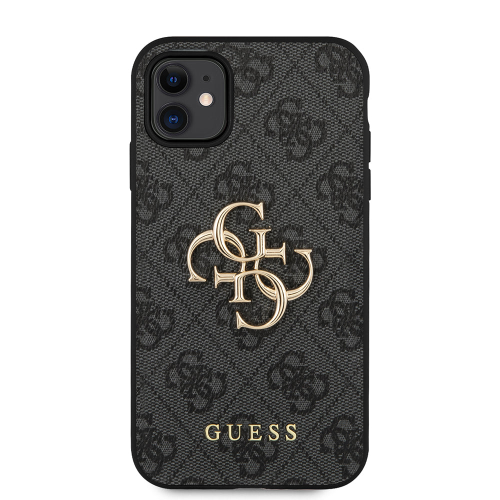 Custodia per Apple iPhone 11, Guess, 4G Metal Logo, Grigio