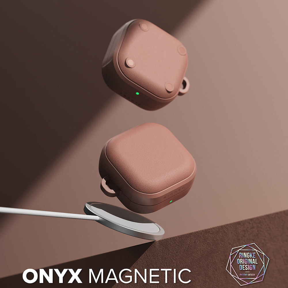 Custodia Ringke Onyx Magnetica per Samsung Galaxy Buds4 / Buds4 Pro, Bronzo