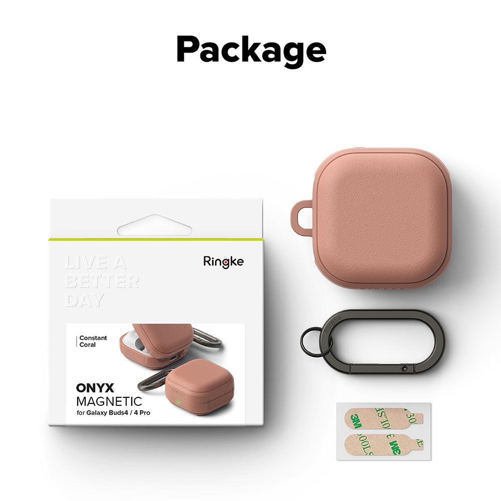 Custodia Ringke Onyx Magnetica per Samsung Galaxy Buds4 / Buds4 Pro, Bronzo
