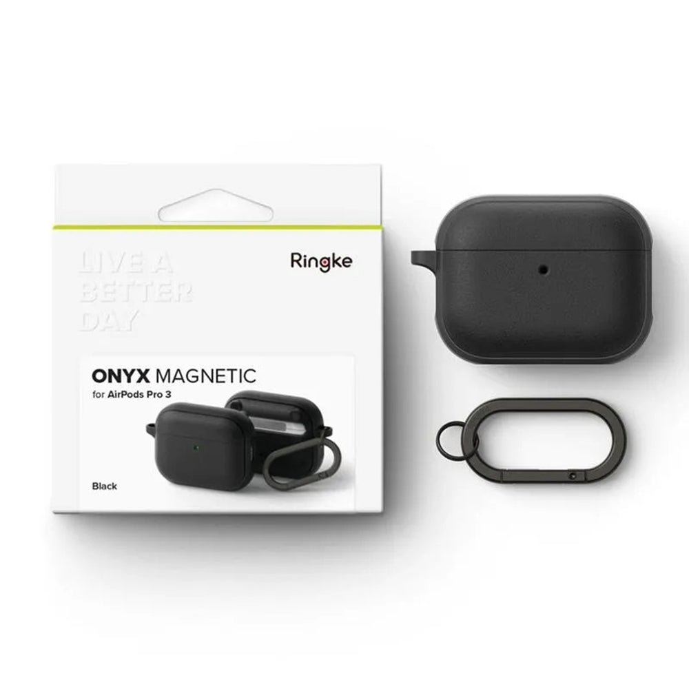 Custodia Ringke Onyx Magnetica per Apple AirPods Pro 3, Nera