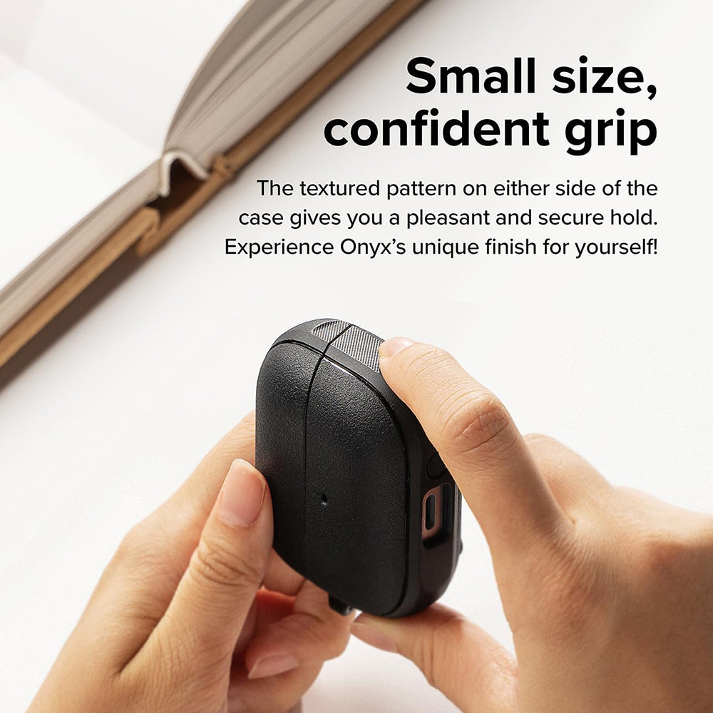 Custodia Ringke Onyx Magnetic per Samsung Galaxy Buds3 FE / Buds3 Pro / Buds3, Nera