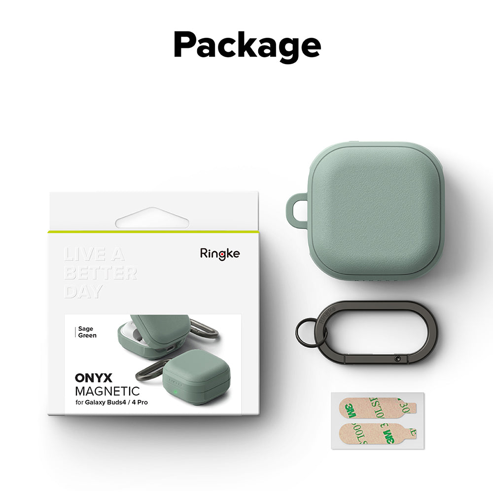Custodia Ringke Onyx Magnetic per Samsung Galaxy Buds4 / Buds4 Pro, Verde