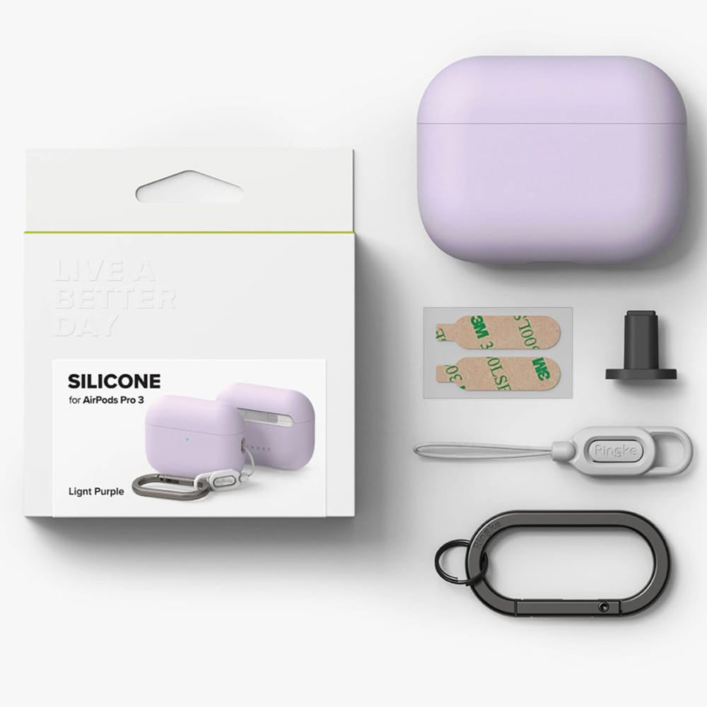 Custodia Ringke per Apple AirPods Pro 3, Lilla Chiaro