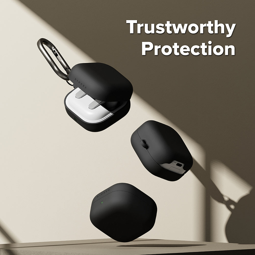 Custodia Ringke per Samsung Galaxy Buds4 / Buds4 Pro, Nera