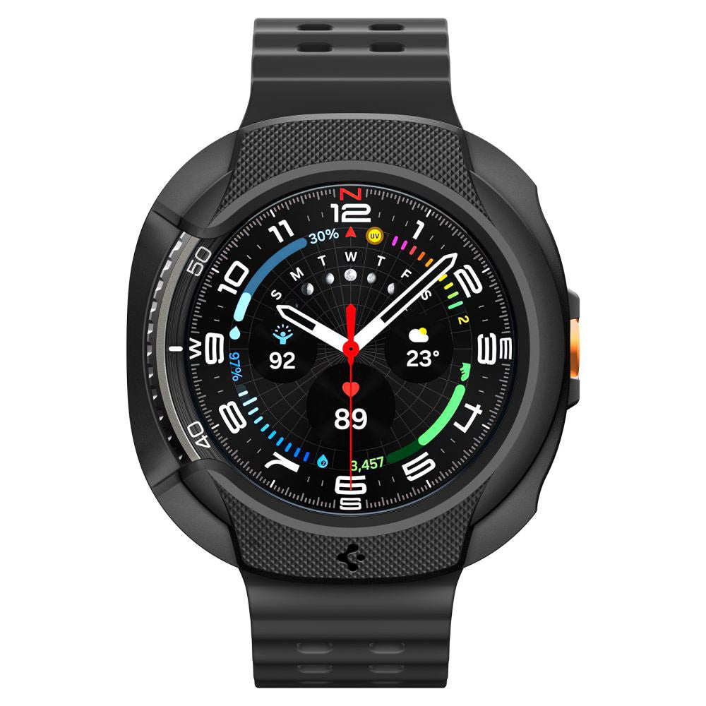 Custodia Spigen Liquid Air per Samsung Galaxy Watch8 Classic, Opaca Nera ACS09841