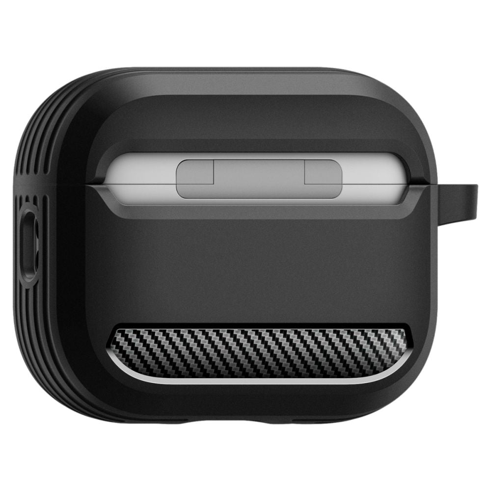 Custodia Spigen Rugged Armor per Apple AirPods Pro 3, Nera Opaca ACS09822