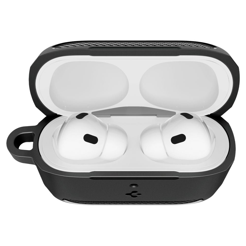 Custodia Spigen Rugged Armor per Apple AirPods Pro 3, Nera Opaca ACS09822