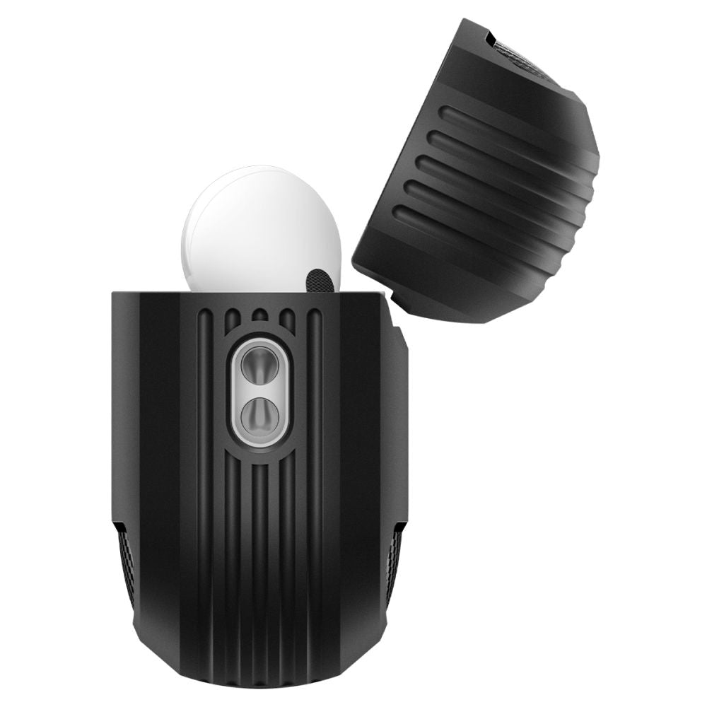 Custodia Spigen Rugged Armor per Apple AirPods Pro 3, Nera Opaca ACS09822