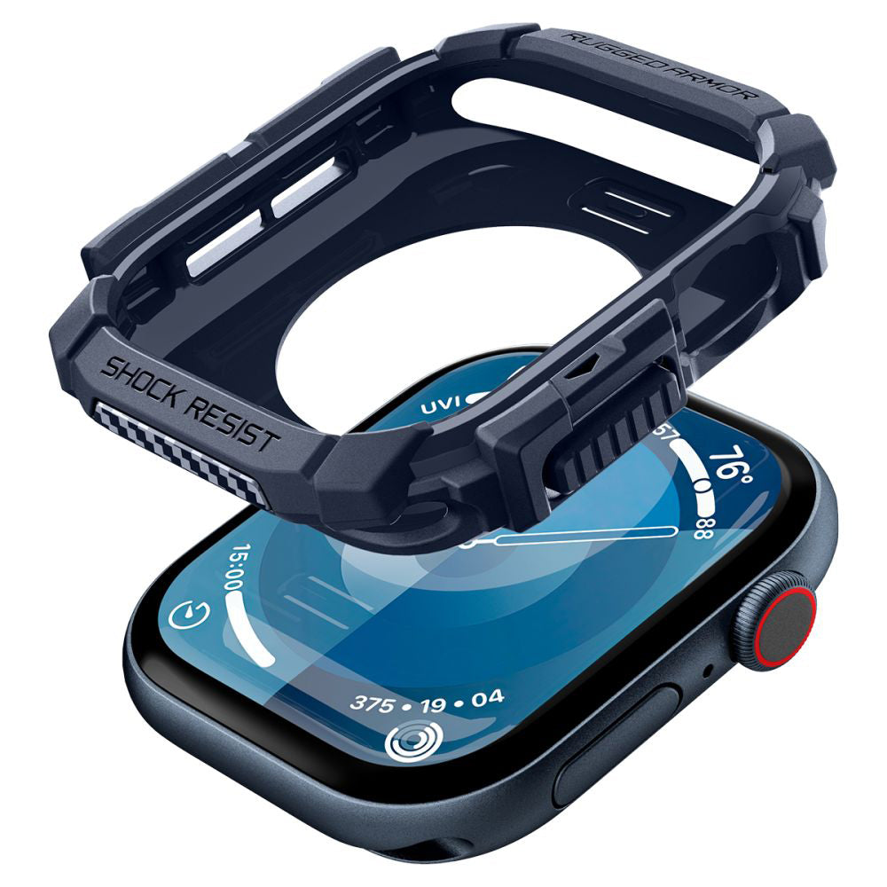 Custodia Spigen Rugged Armor per Apple Watch Series 10 / 11 46mm, Blu Navy ACS08599