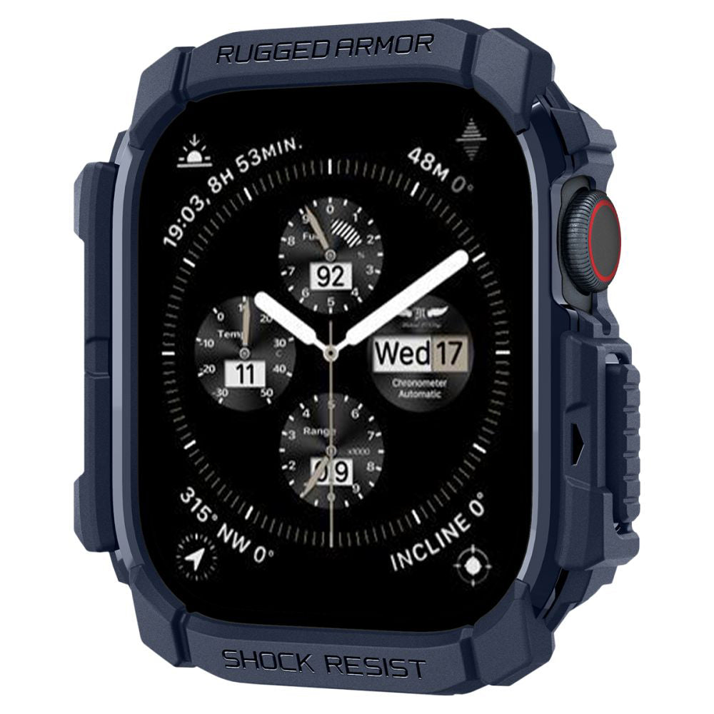 Custodia Spigen Rugged Armor per Apple Watch Series 10 / 11 46mm, Blu Navy ACS08599