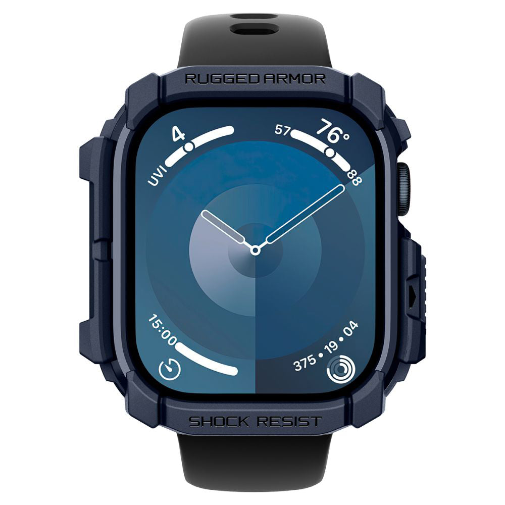 Custodia Spigen Rugged Armor per Apple Watch Series 10 / 11 46mm, Blu Navy ACS08599