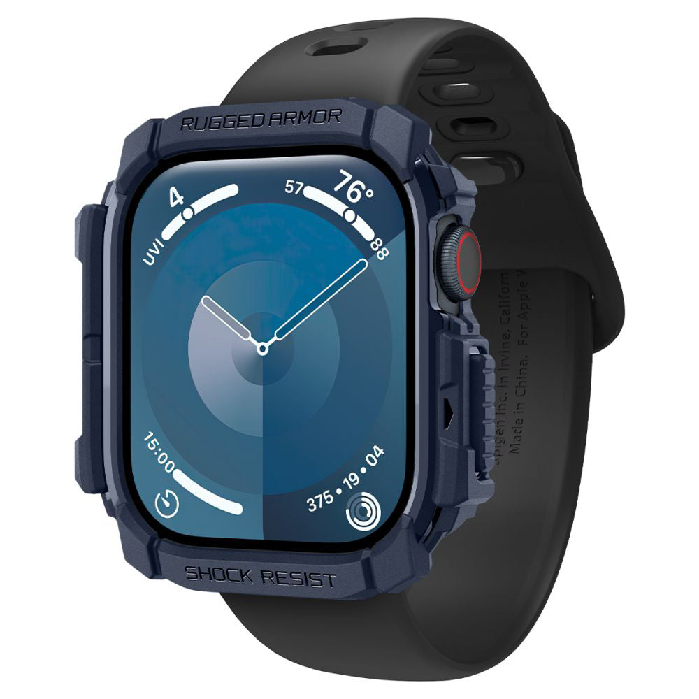 Custodia Spigen Rugged Armor per Apple Watch Series 10 / 11 46mm, Blu Navy ACS08599