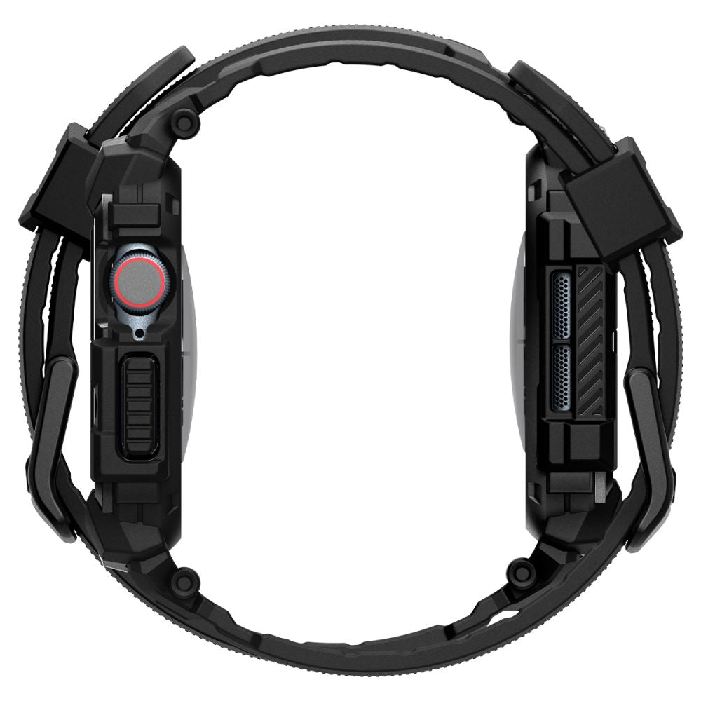Custodia Spigen Rugged Armor Pro per Apple Watch Series 10 42mm, Nera Opaca ACS08591