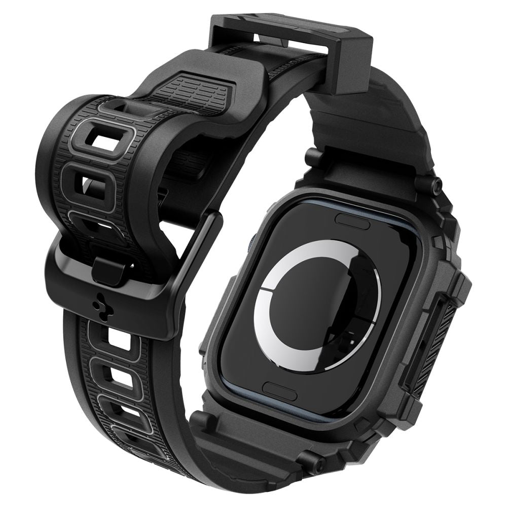 Custodia Spigen Rugged Armor Pro per Apple Watch Series 10 42mm, Nera Opaca ACS08591