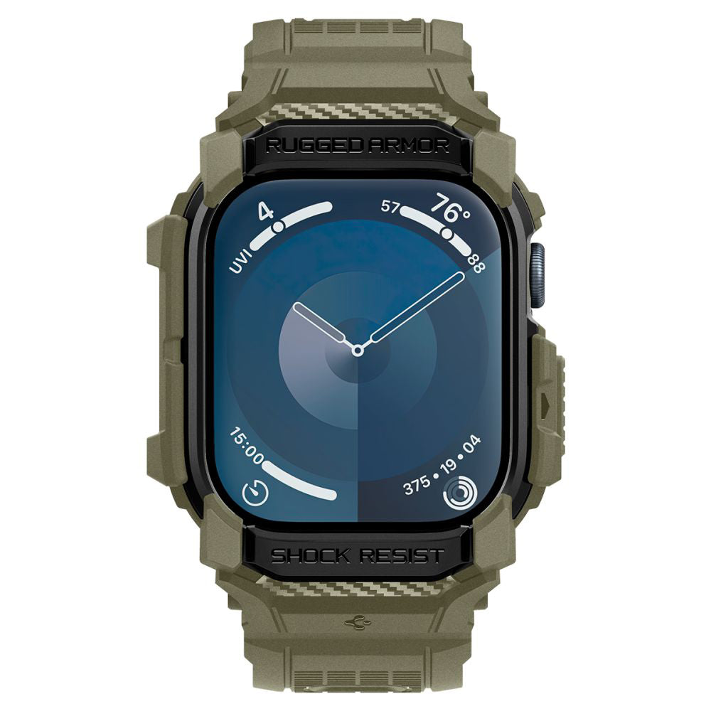 Custodia Spigen Rugged Armor Pro per Apple Watch Series 10 46mm, Kaki ACS08608