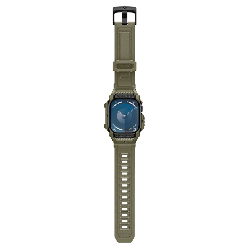 Custodia Spigen Rugged Armor Pro per Apple Watch Series 10 46mm, Kaki ACS08608
