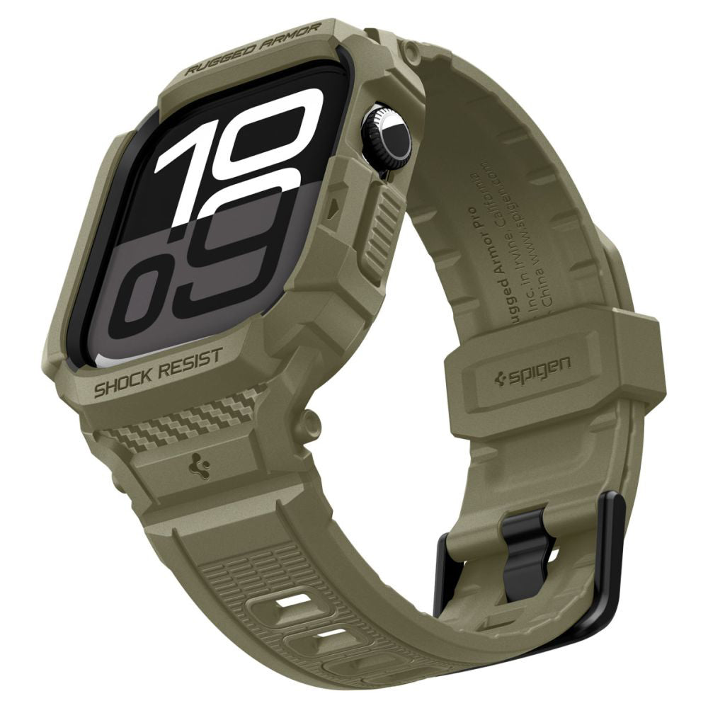 Custodia Spigen Rugged Armor Pro V2 per Apple Watch Series 10 / 11 46mm, Kaki ACS10507