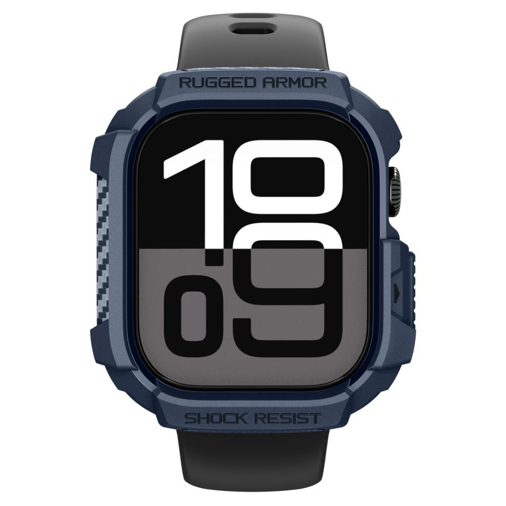 Custodia Spigen Rugged Armor V2 per Apple Watch Series 10 / 11 42mm, Blu Navy ACS10492