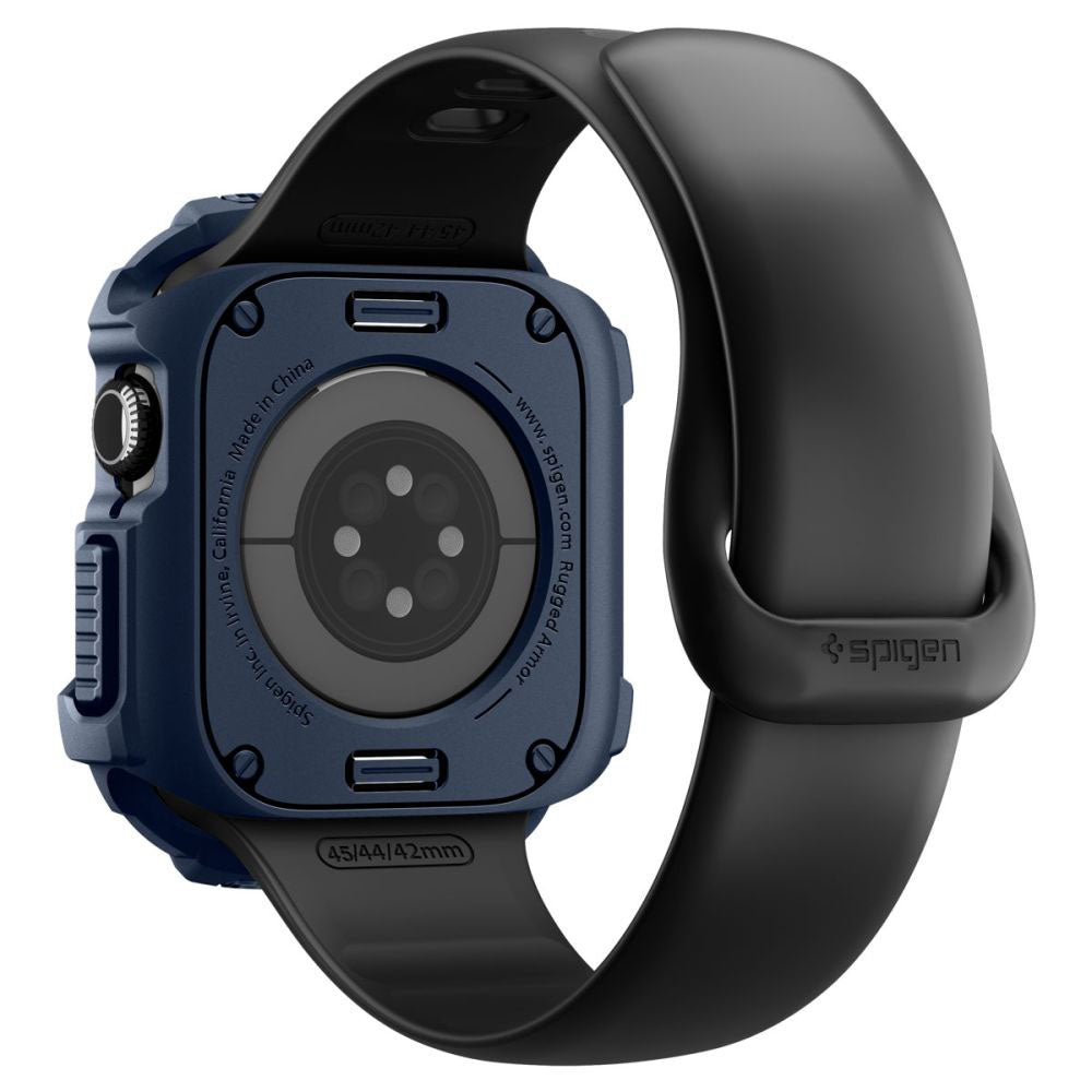 Custodia Spigen Rugged Armor V2 per Apple Watch Series 10 / 11 42mm, Blu Navy ACS10492