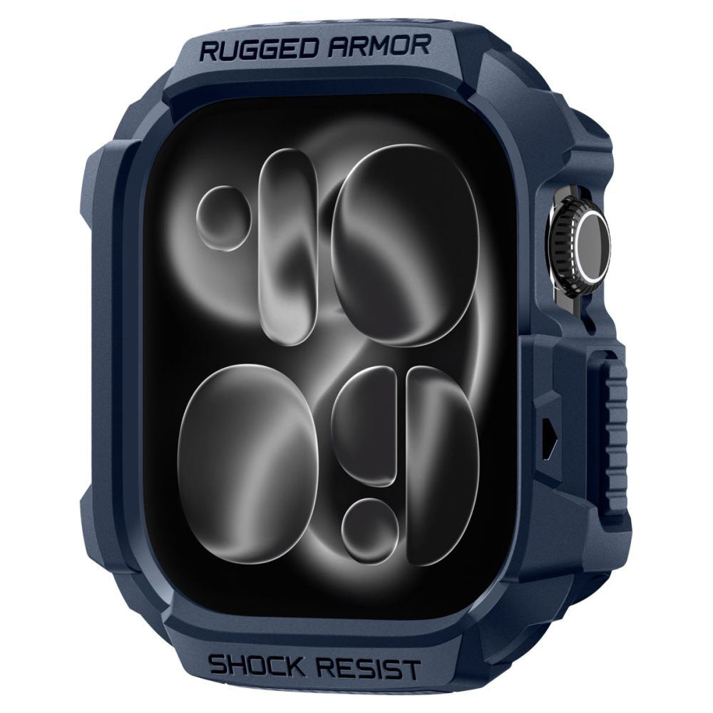 Custodia Spigen Rugged Armor V2 per Apple Watch Series 10 / 11 42mm, Blu Navy ACS10492