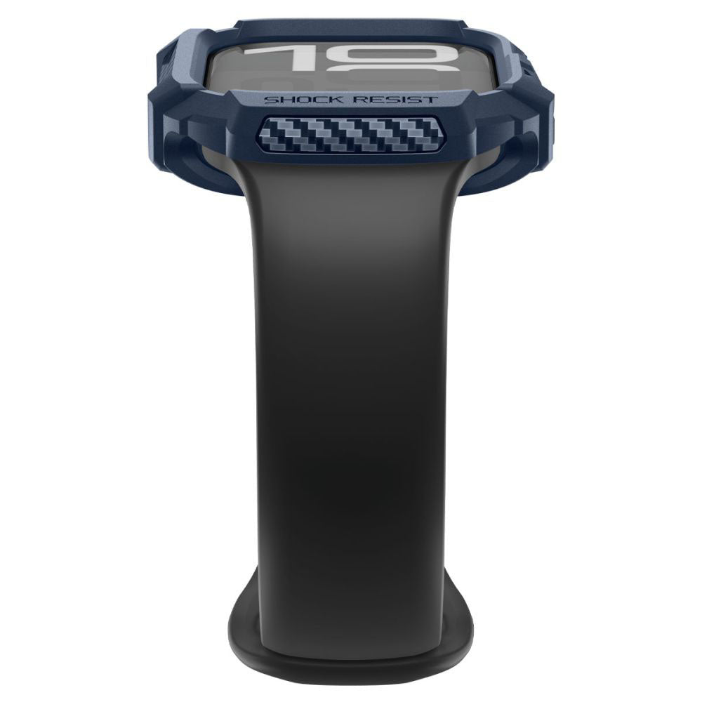 Custodia Spigen Rugged Armor V2 per Apple Watch Series 10 / 11 42mm, Blu Navy ACS10492