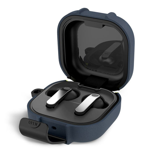 Tech-Protect Slim Hook Case for Samsung Galaxy Buds4 / Buds4 Pro, Navy Blue