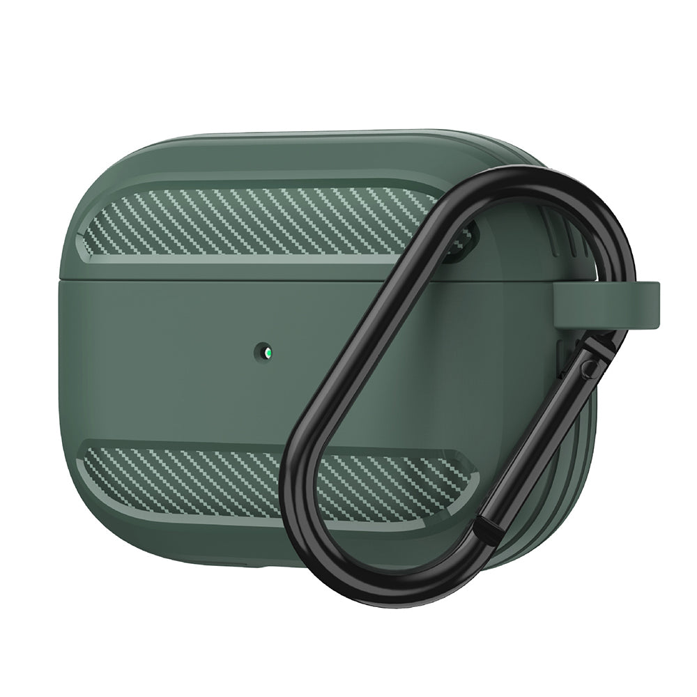 Custodia Techsuit Carbon per Apple AirPods 3, Verde