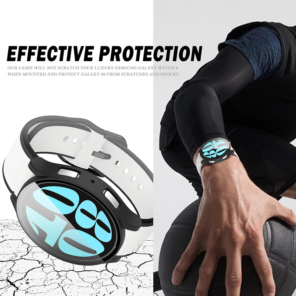 Custodia Techsuit Defense360 Pro per Samsung Galaxy Watch6 44mm, Nera