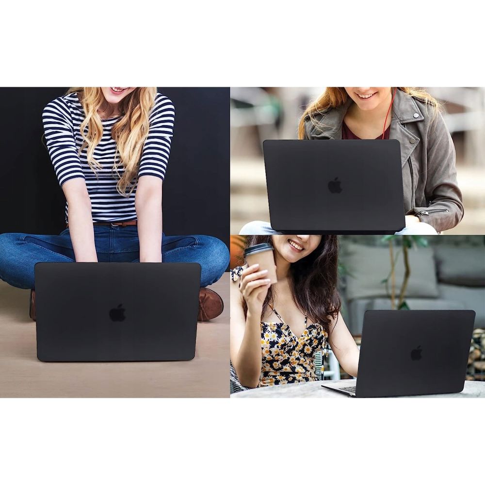 Custodia Techsuit UltraShell per Apple MacBook Air 15 pollici (2026) / (2025) / (2024) / (2023), Nero Opaco