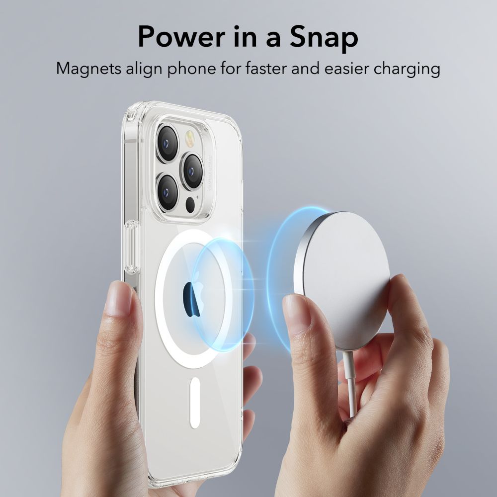 Custodia MagSafe per Apple iPhone 14 Pro Max, ESR, Ch Halolock, Trasparente