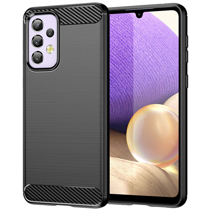 Custodia per Samsung Galaxy A13 A135, Carbonio, Nera