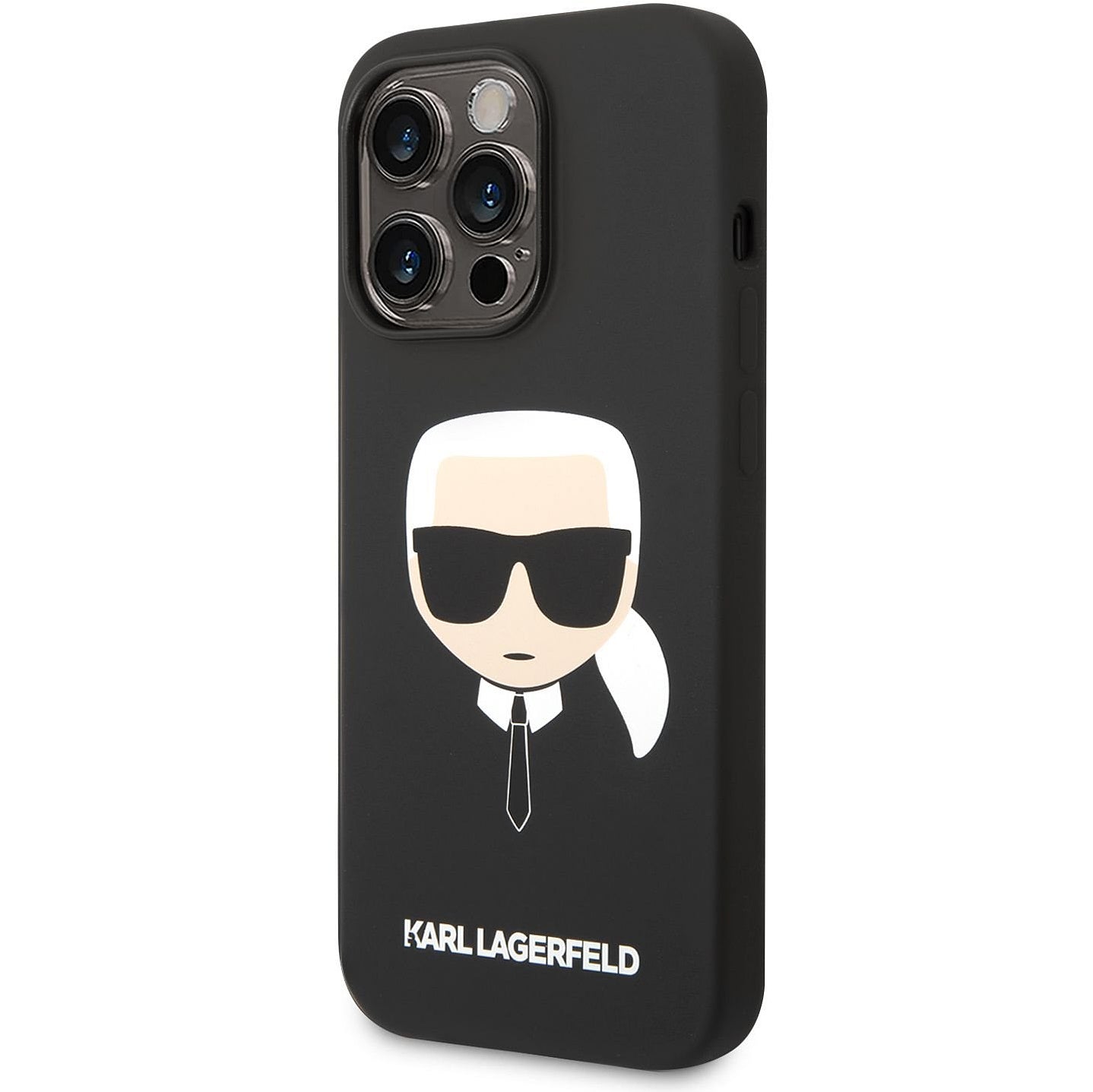Custodia MagSafe per Apple iPhone 14 Pro, Karl Lagerfeld, Silicone Karl Head, Nera