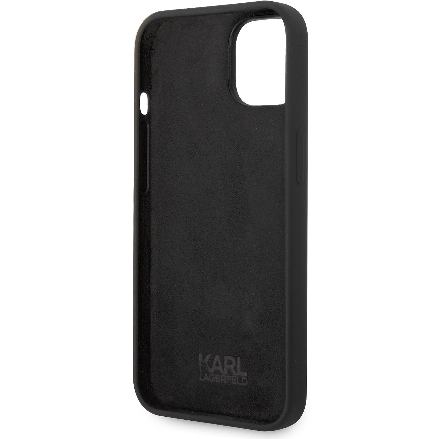 Custodia per Apple iPhone 14 Plus, Karl Lagerfeld, Silicone Karl's Head, Nera