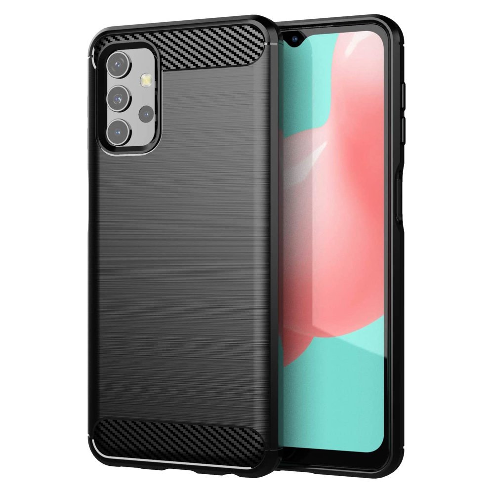 Custodia per Samsung Galaxy A32 A325, OEM, Carbonio, Nera
