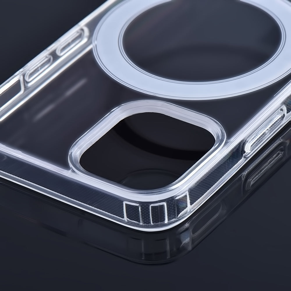 Custodia MagSafe per Apple iPhone 13 Pro Max, OEM, Clear Mag, Trasparente