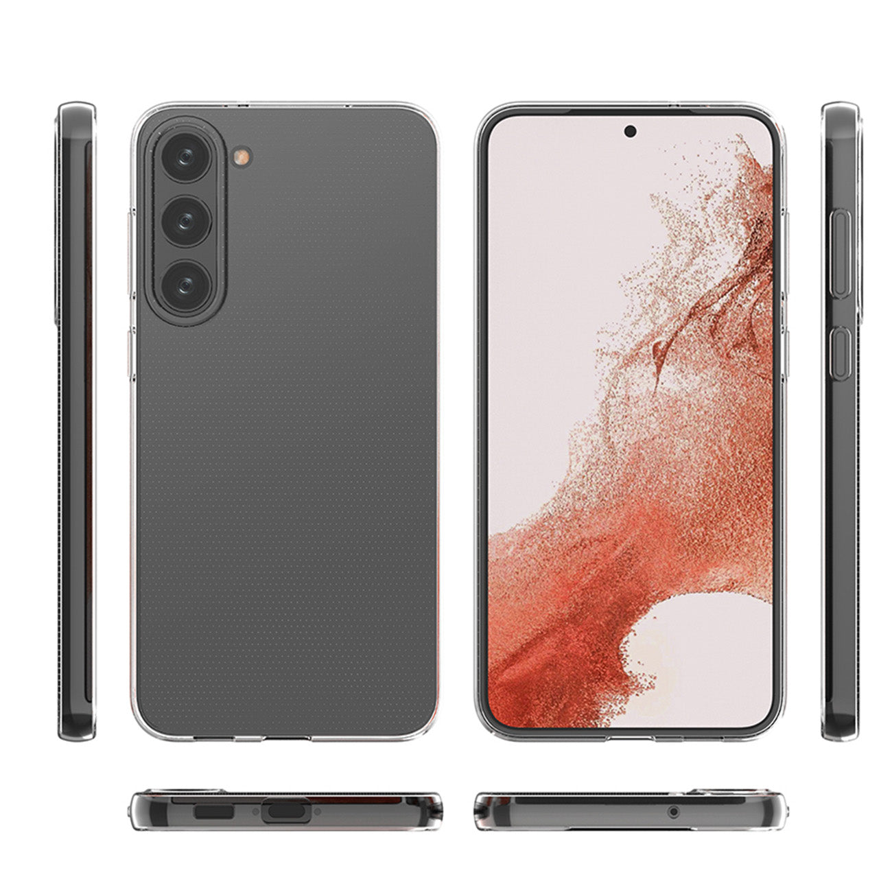 Custodia per Samsung Galaxy S23 S911, OEM, Slim, Trasparente