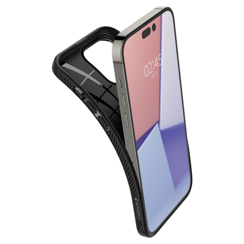 Custodia per Apple iPhone 14 Pro Max, Spigen, Liquid Air Matte, Nera ACS04813