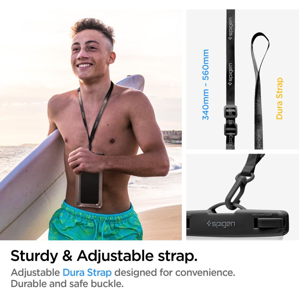 Custodia Universale Waterproof per Telefono max. 6,9 pollici, Spigen, A610, Trasparente AMP04530
