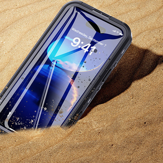 Custodia Waterproof per Apple iPhone 16 Pro Max, ShellBox, Nera