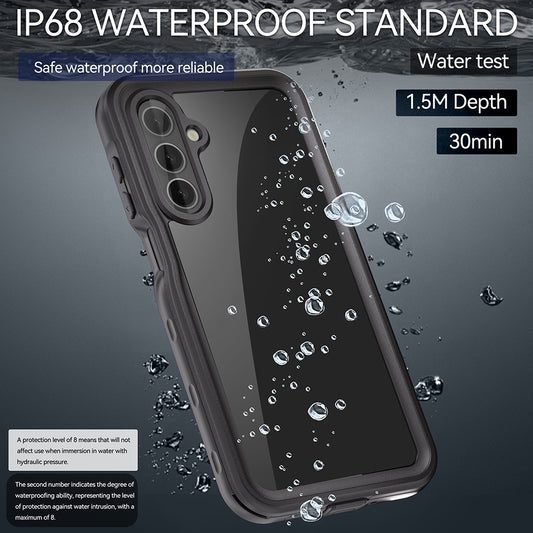 Custodia Waterproof per Samsung Galaxy A16 5G A166 / A16 4G A165, ShellBox, Nera