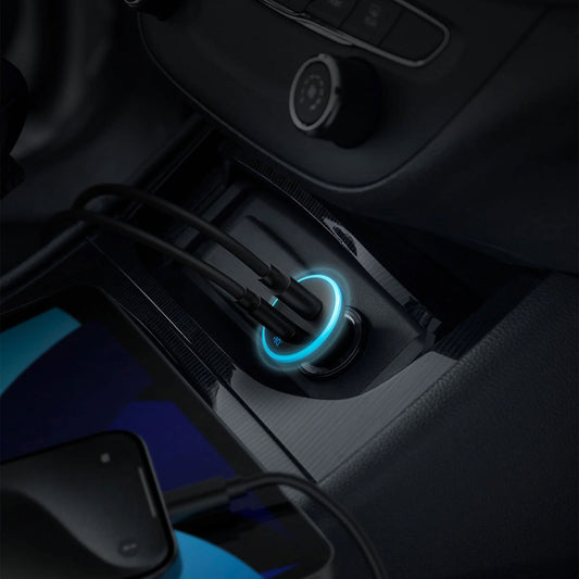 Anker 323 Caricabatterie da auto, 52,5W, 3A, 1 x USB-A - 1 x USB-C, nero A2735G11