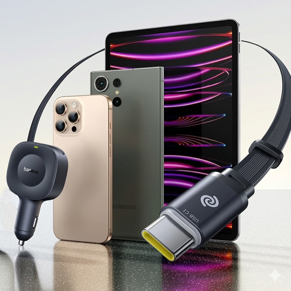 Caricabatterie Auto con Cavo USB-C Baseus PrimeTrip VR2, 30W, 3A, 1 x USB-C, Nero C0206400