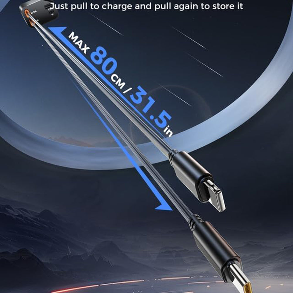 Caricabatterie Auto Con Cavo USB-C / Lightning Techsuit C1 NanoVoltX, 69W, 3A, 1 x USB-A - 1 x USB-C, Grigio