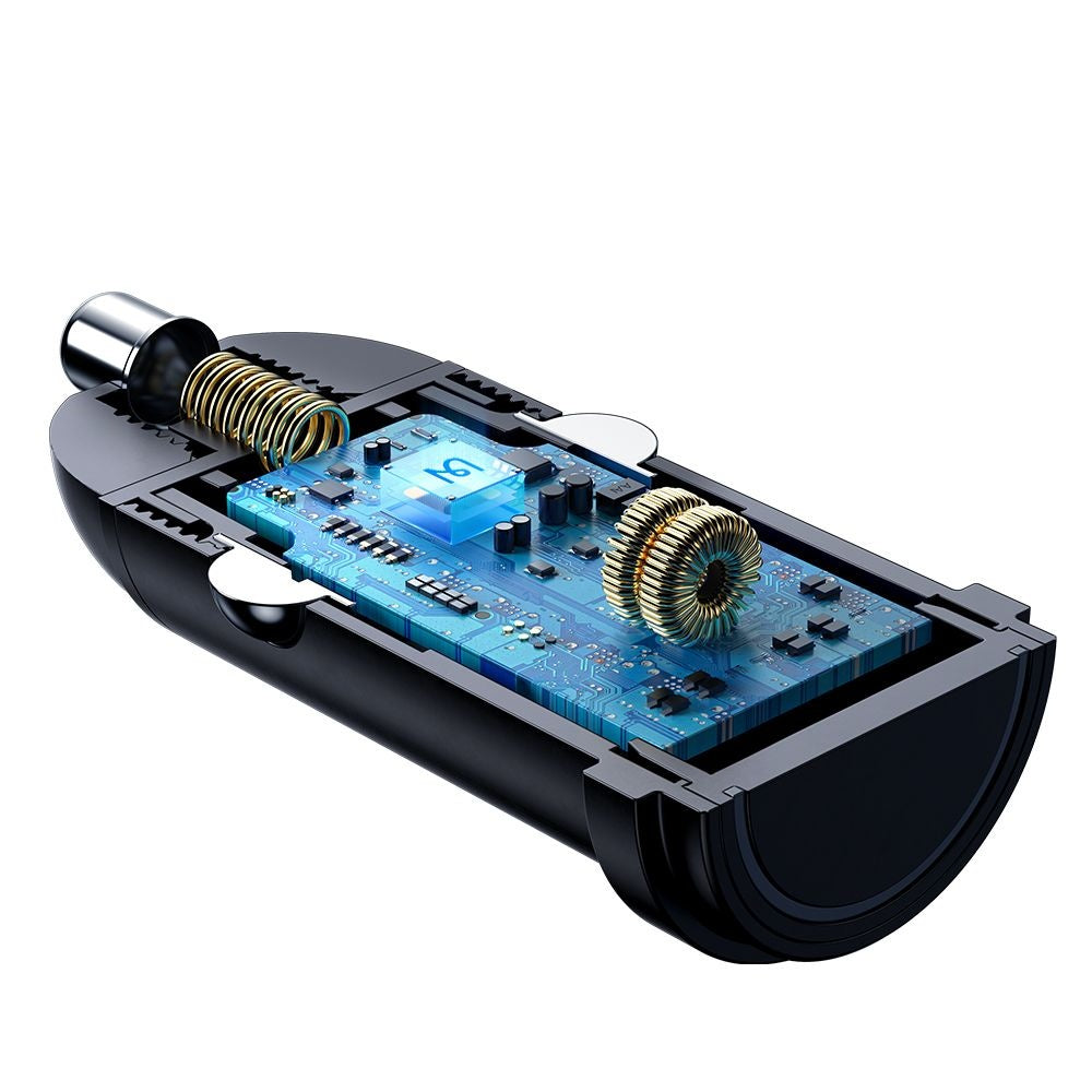 Caricabatterie Auto McDodo CC-7491 Obsidian, 30W, 3A, 1 x USB-C, Nero