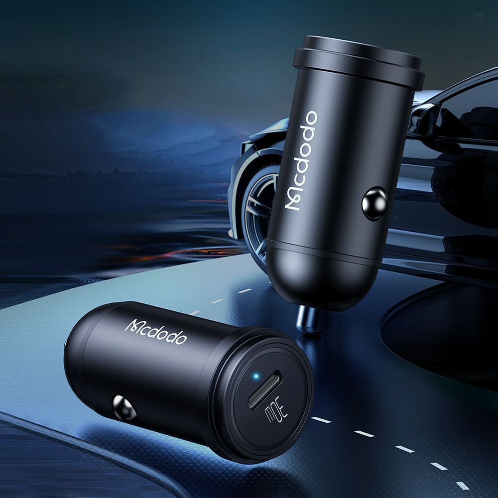Caricabatterie Auto McDodo CC-7491 Obsidian, 30W, 3A, 1 x USB-C, Nero