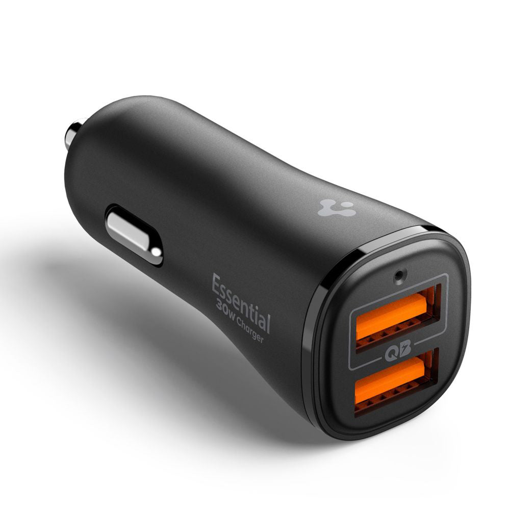Caricabatterie Auto Spigen EV302 Essential, 30W, 3A, 2 x USB-A, Nero ACP08700
